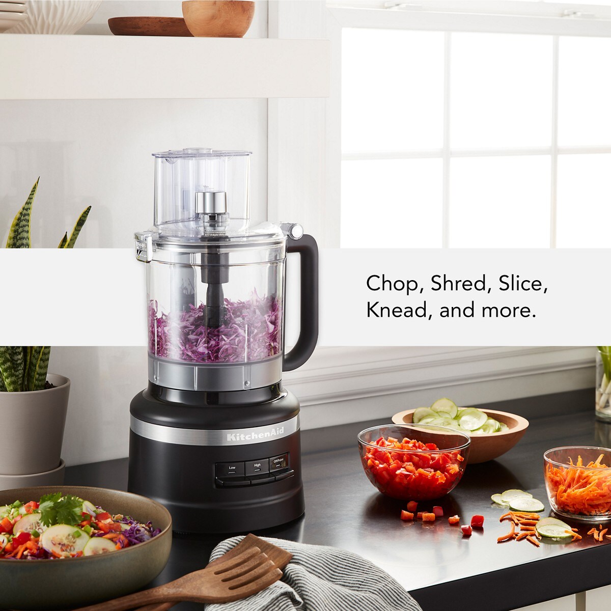 13-Cup Food Processor - Black Matte - Image 3