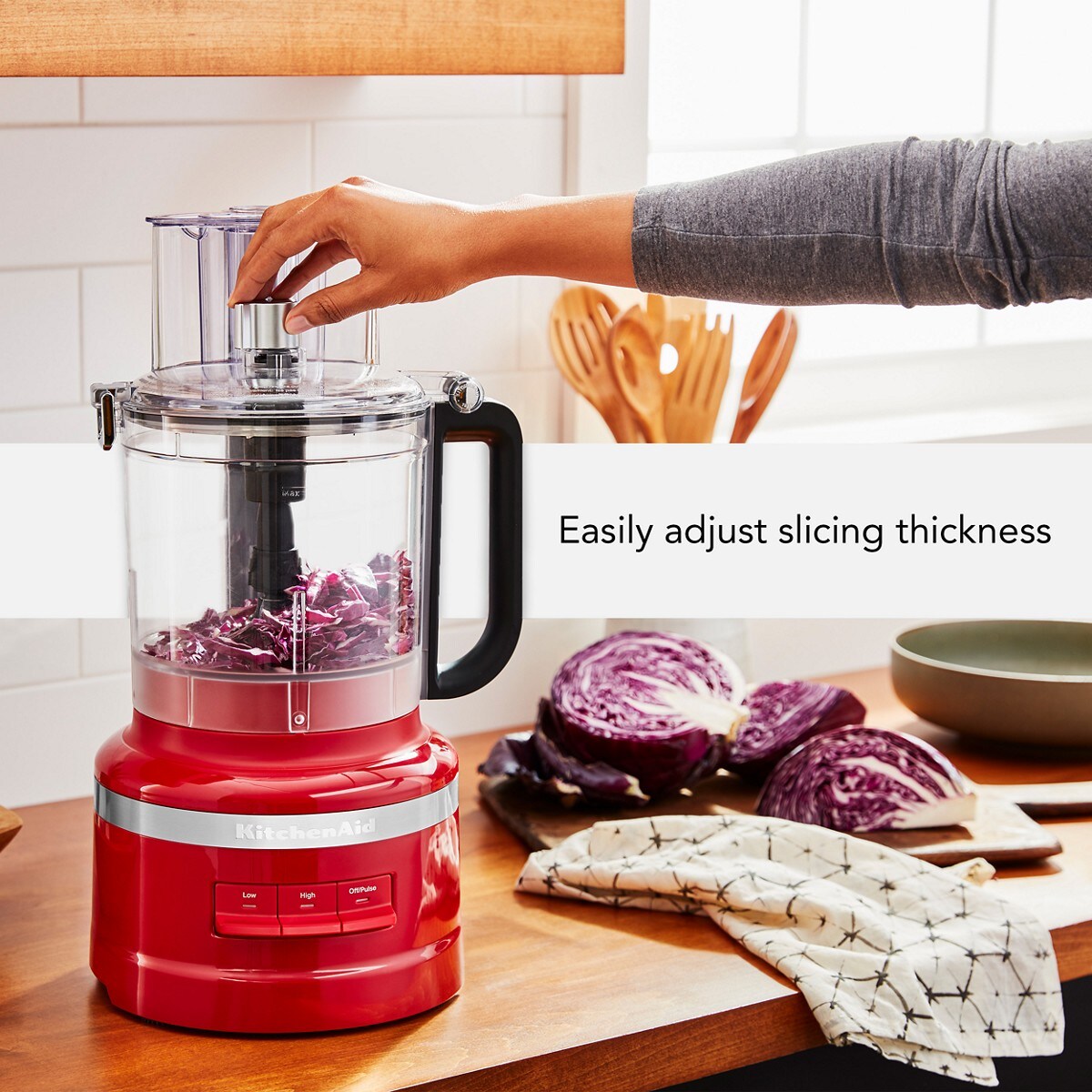13-Cup Food Processor with Dicing Kit - Empire Red - Image 3
