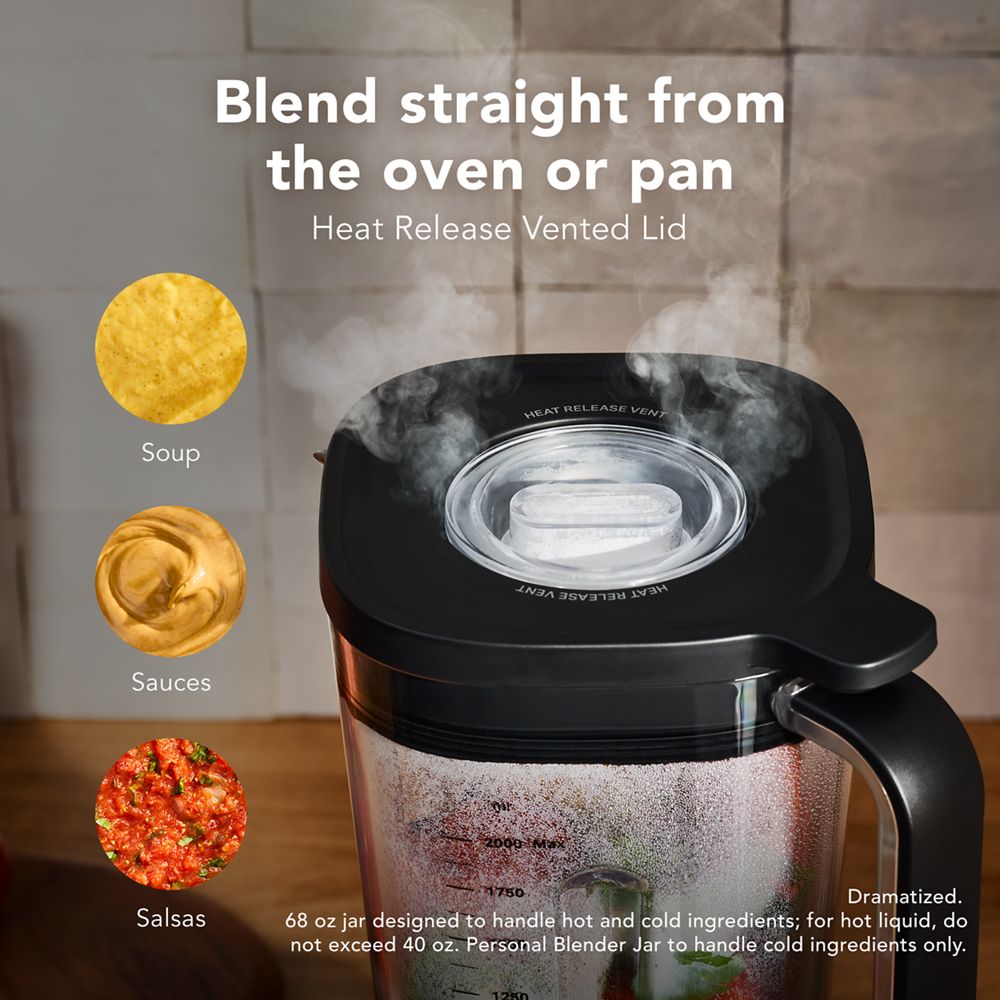 KitchenAid® Pure Power Blender with Personal Blending Jar - Black Matte - Image 6