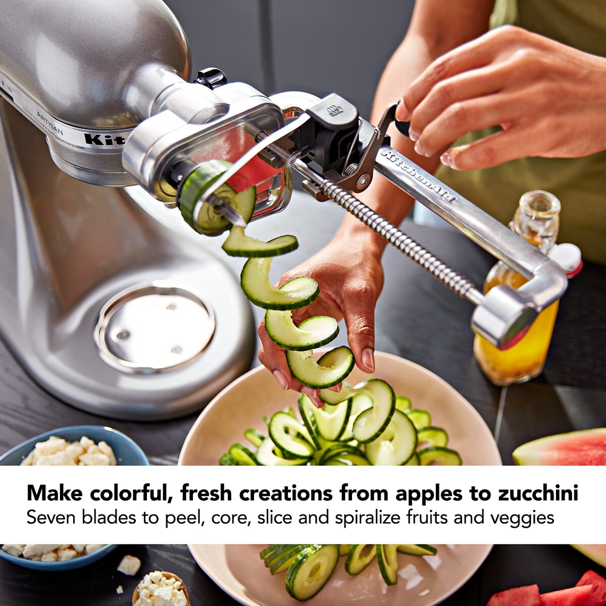 7 Blade Spiralizer Plus with Peel, Core and Slice - Image 2